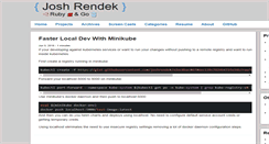Desktop Screenshot of joshrendek.com
